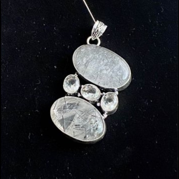 Cluster pendants on choice! Most are 3” long set in silver! - Picture 4 of 10